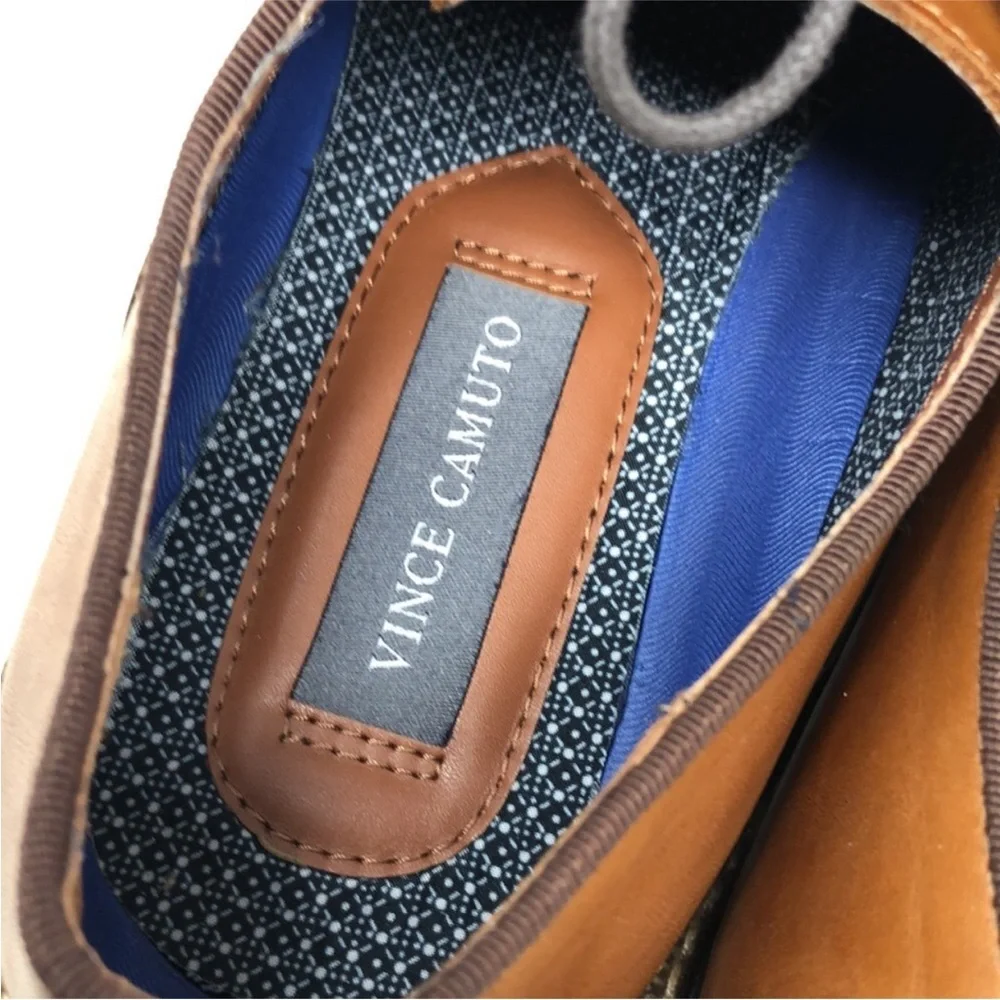 Vince Camuto Shoes Lawsen Brown Leather Oxford Men’s Size 8.5M